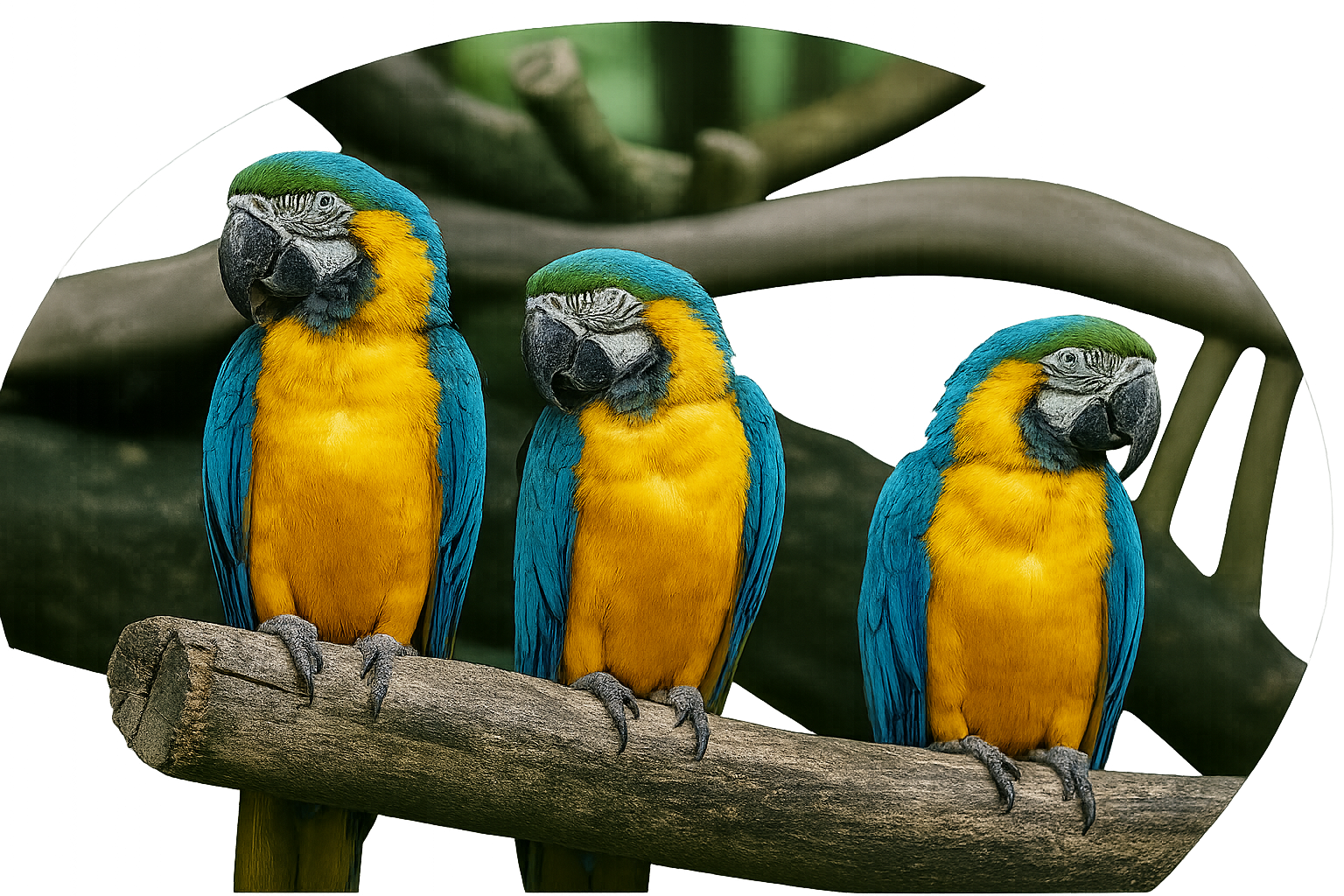 Floating birds